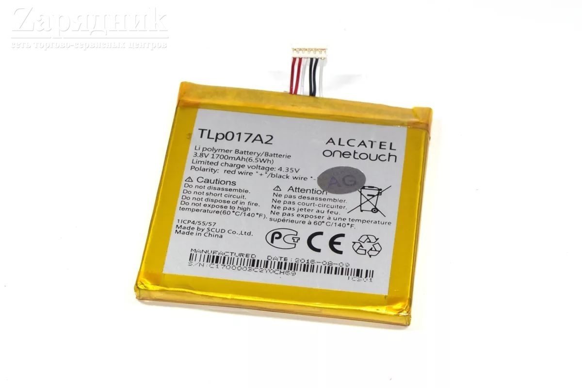 Аккумулятор Alcatel One Touch 6012D IDOL Mini Dual TLp017A1, TLp017A2 -  Zарядниk - Всё для сотовых телефонов, аксессуары